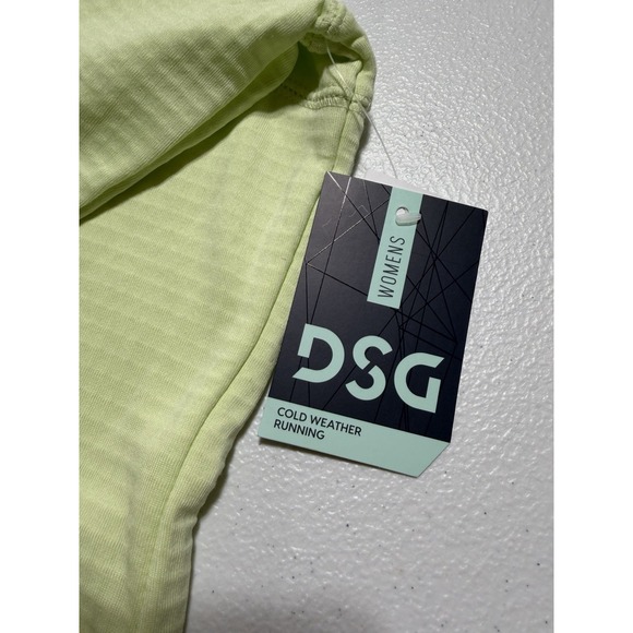 NWT DSG Run Grid 1/4 Zip Neon Green Lightweight Pullover Womens Cold Gear Sz M - Picture 4 of 9
